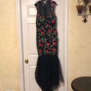 Floral mermaid  style Dress